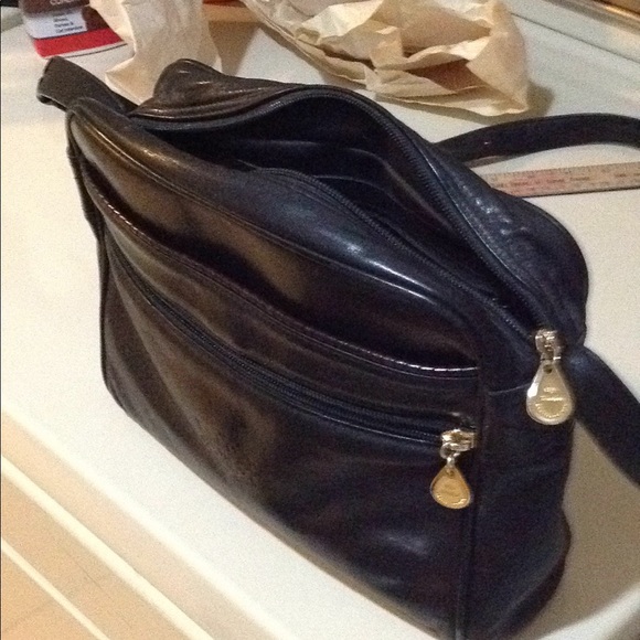 Handbags - Black leather crossbody bag - made in Argentina